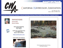 Tablet Screenshot of californiawatercolor.org