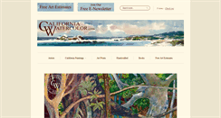 Desktop Screenshot of californiawatercolor.com